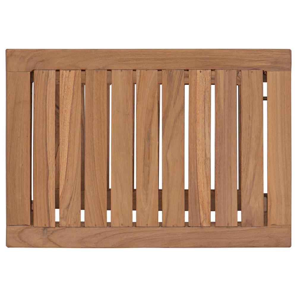 Produktbild för Badrum Sidobord Naturlig 50 x 35 x 45 cm Massivt teakträ