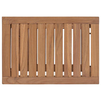 Produktbild för Badrum Sidobord Naturlig 50 x 35 x 45 cm Massivt teakträ