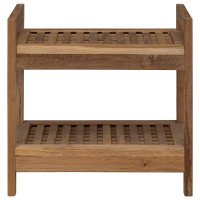Produktbild för Badrumshylla Naturlig 45 x 30 x 45 cm Massivt teakträ