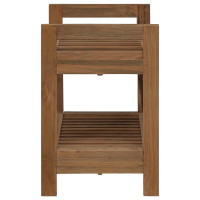 Produktbild för Badrumshylla Naturlig 45 x 30 x 45 cm Massivt teakträ