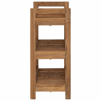 Produktbild för Badrumshylla Naturlig 45 x 30 x 71 cm Massivt teakträ