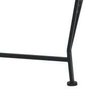 Produktbild för Trädbänk Ø 160 x 89 cm Stål Svart Rund