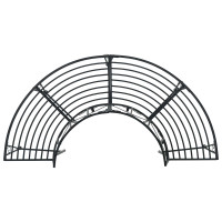 Produktbild för Trädbänk 4-Antal sittplatser 160 x 80 x 89 cm Stål Svart