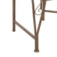 Produktbild för Trädbänk 8-Antal sittplatser Ø 160 x 89 cm Stål Antik Brun Rund