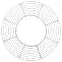Produktbild för Trädbänk 8-Antal sittplatser Ø 160 x 89 cm Stål Antik vit Rund