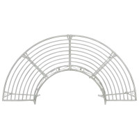 Produktbild för Trädbänk 4-Antal sittplatser 160 x 80 x 89 cm Stål Antik vit