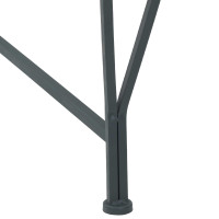 Produktbild för Trädbänk 8-Antal sittplatser Ø 160 x 44 cm Stål Silvergrå Rund