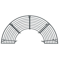 Produktbild för Trädbänk 4-Antal sittplatser 160 x 80 x 44 cm Stål Silvergrå
