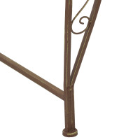 Produktbild för Trädbänk 8-Antal sittplatser Ø 160 x 44 cm Stål Antikbrun Rund