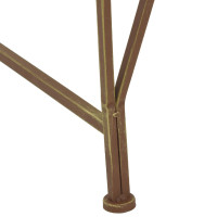 Produktbild för Trädbänk 4-Antal sittplatser 160 x 80 x 44 cm Stål Antik Brun