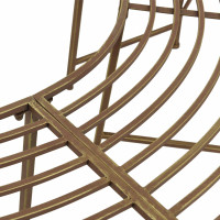 Produktbild för Trädbänk 4-Antal sittplatser 160 x 80 x 44 cm Stål Antik Brun