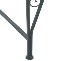 Produktbild för Trädbänk 8-Antal sittplatser Ø 160 x 89 cm Stål Silvergrå Rund