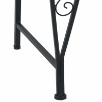 Produktbild för Trädbänk 8-Antal sittplatser Ø 160 x 89 cm Stål Svart Rund