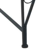 Produktbild för Trädbänk 4-Antal sittplatser 160 x 80 x 89 cm Stål Svart