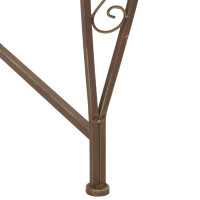 Produktbild för Trädbänk 8-Antal sittplatser Ø 160 x 89 cm Stål Antikbrun Rund