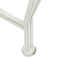 Produktbild för Trädbänk 8-Antal sittplatser Ø 160 x 89 cm Stål Antik vit Rund
