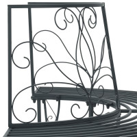 Produktbild för Trädbänk 4-Antal sittplatser 160 x 80 x 89 cm Stål Silvergrå