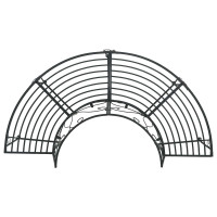 Produktbild för Trädbänk 4-Antal sittplatser 160 x 80 x 89 cm Stål Svart