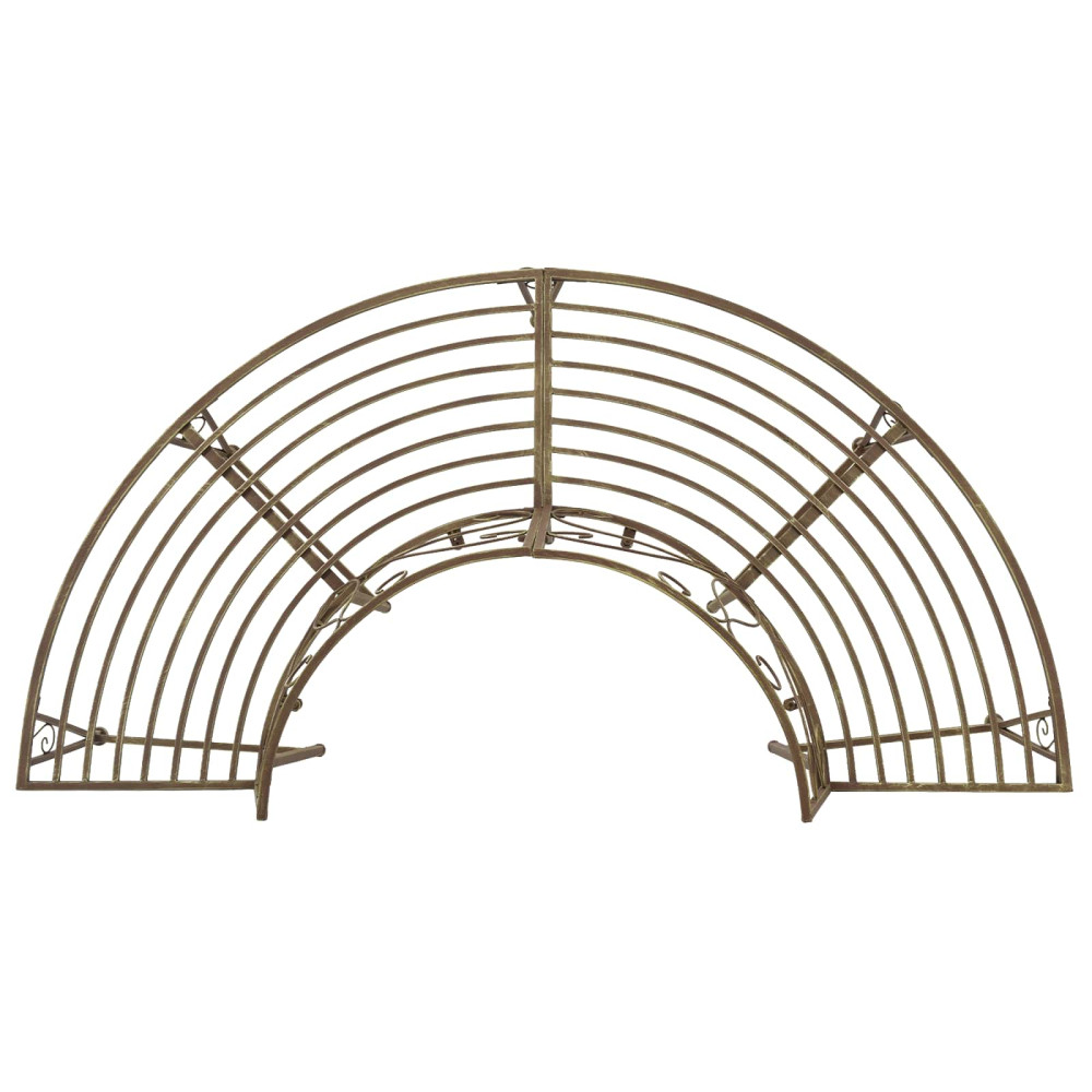 Produktbild för Trädbänk 4-Antal sittplatser 160 x 80 x 89 cm Stål Antikbrun