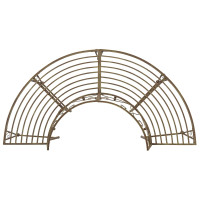 Produktbild för Trädbänk 4-Antal sittplatser 160 x 80 x 89 cm Stål Antikbrun