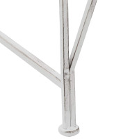 Produktbild för Trädbänk 4-Antal sittplatser 160 x 80 x 89 cm Stål Antik vit