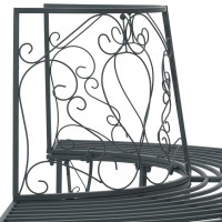 Produktbild för Trädbänk 4-Antal sittplatser 160 x 80 x 89 cm Stål Silvergrå