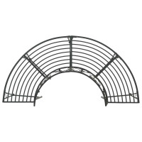 Produktbild för Trädbänk 4-Antal sittplatser 160 x 80 x 89 cm Stål Svart