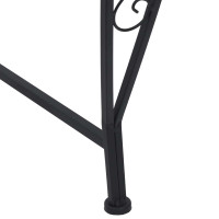 Produktbild för Trädbänk 4-Antal sittplatser 160 x 80 x 89 cm Stål Svart