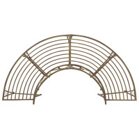 Produktbild för Trädbänk 4-Antal sittplatser 160 x 80 x 89 cm Stål Antikbrun