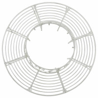 Produktbild för Trädbänk 8-Antal sittplatser Ø 160 x 89 cm Stål Antik vit Rund