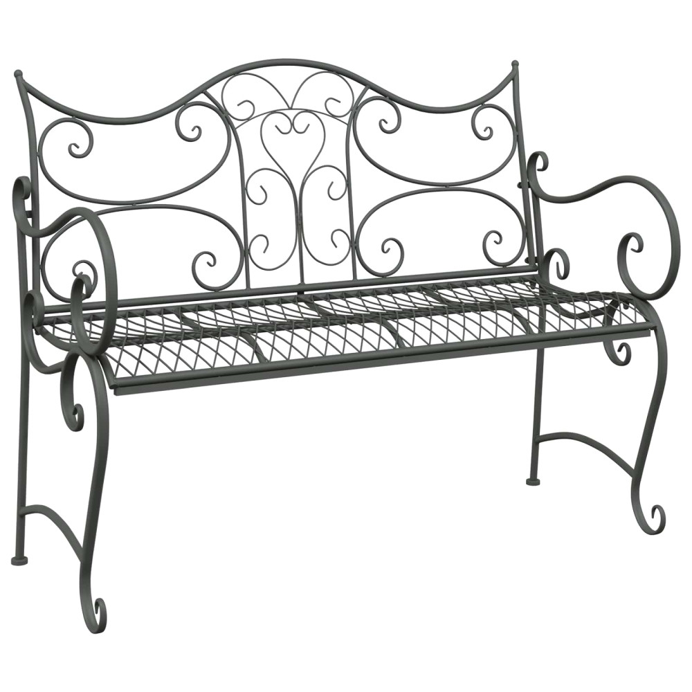 Produktbild för Trädgårdsbänk 2-Antal sittplatser 114 x 56,5 x 90 cm Stål