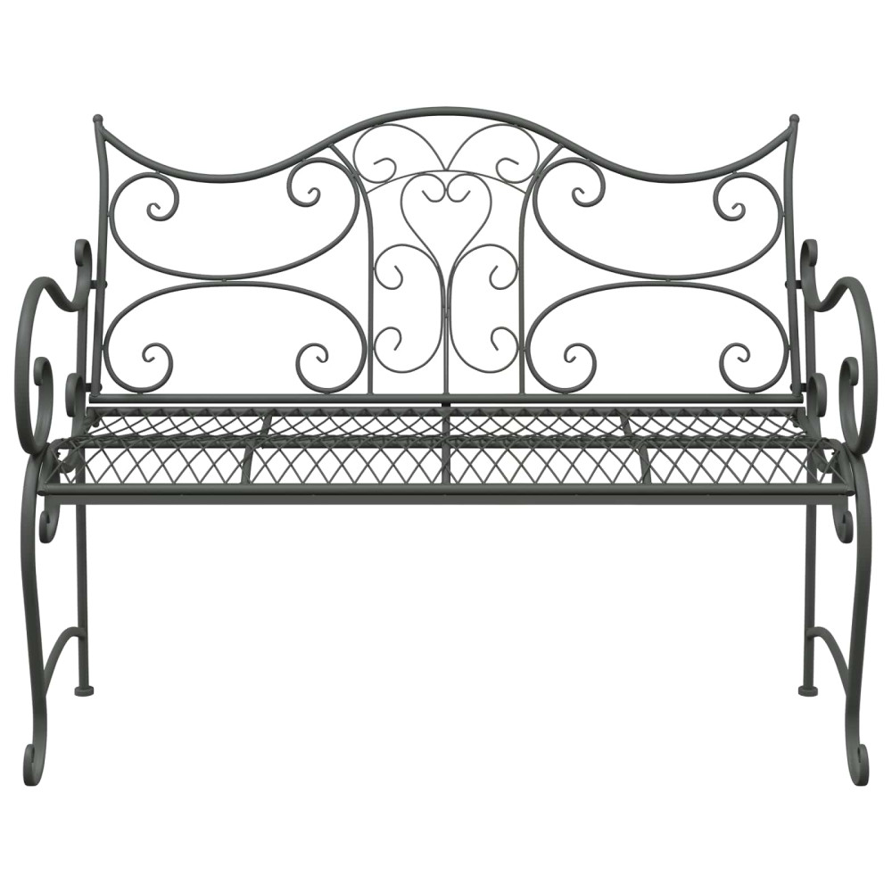 Produktbild för Trädgårdsbänk 2-Antal sittplatser 114 x 56,5 x 90 cm Stål