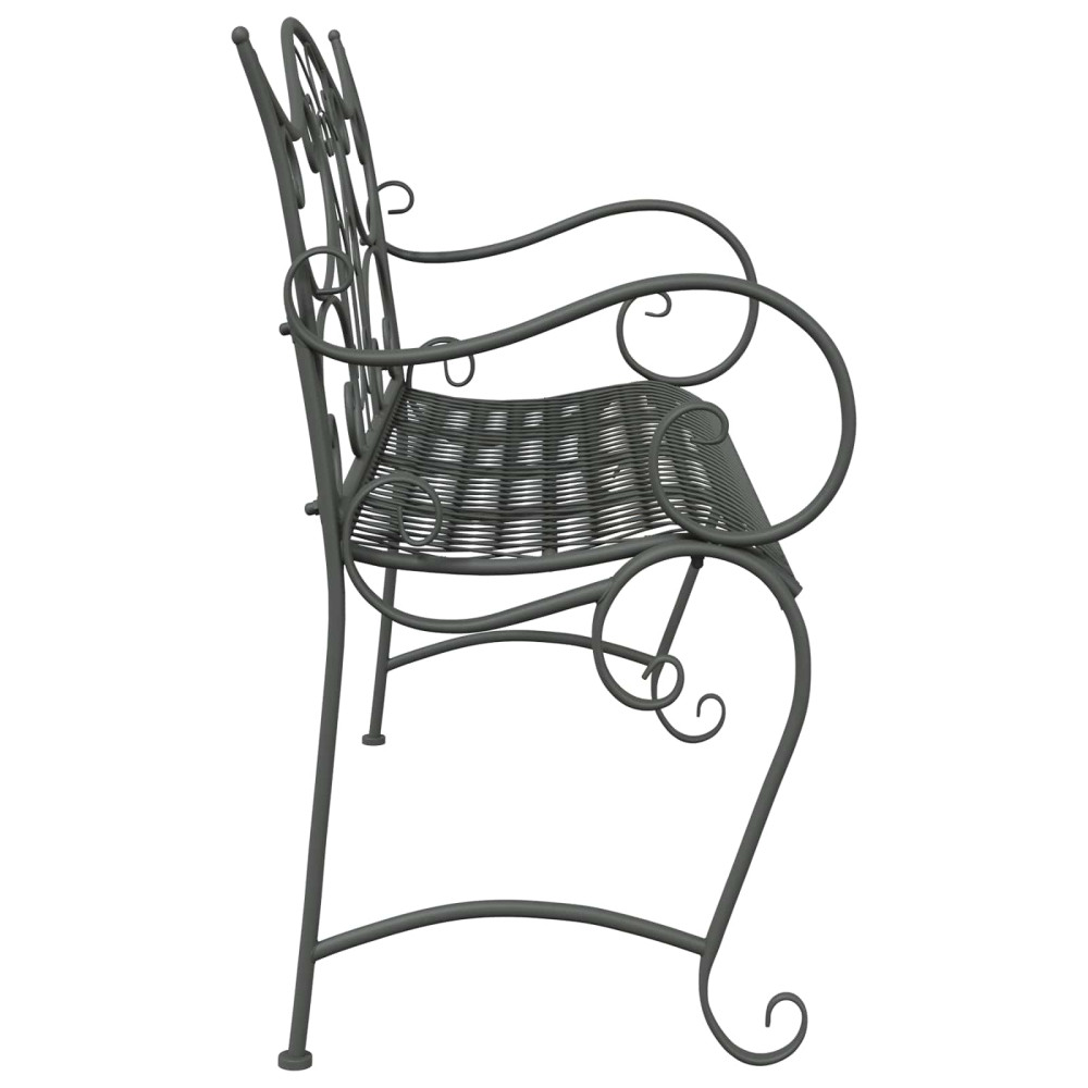Produktbild för Trädgårdsbänk 2-Antal sittplatser 114 x 56,5 x 90 cm Stål