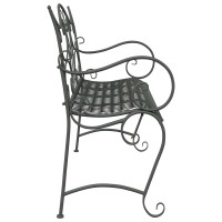 Produktbild för Trädgårdsbänk 2-Antal sittplatser 114 x 56,5 x 90 cm Stål