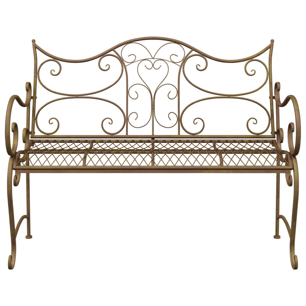 Produktbild för Trädgårdsbänk 2-Antal sittplatser 114 x 56,5 x 90 cm Stål