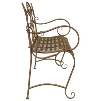 Produktbild för Trädgårdsbänk 2-Antal sittplatser 114 x 56,5 x 90 cm Stål