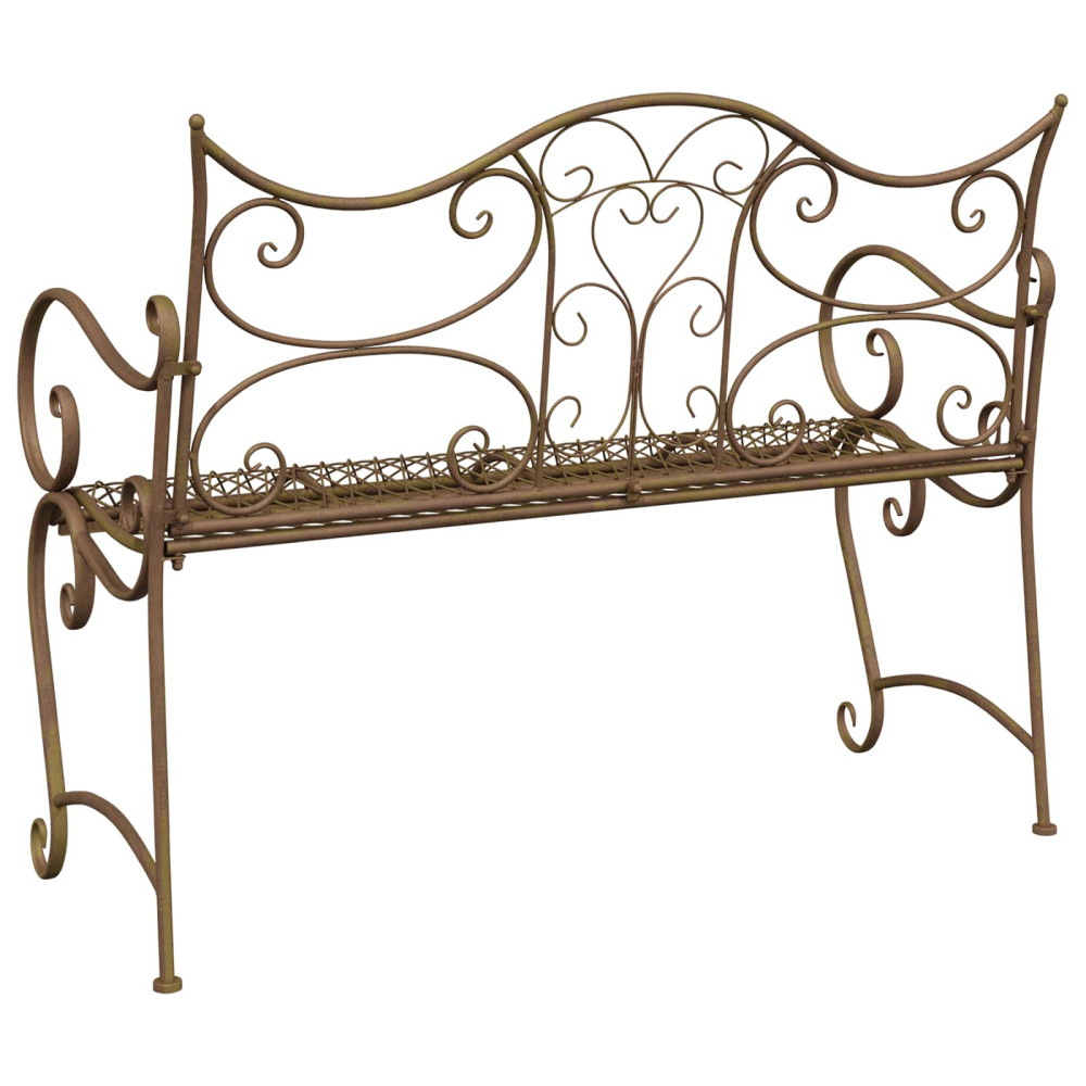Produktbild för Trädgårdsbänk 2-Antal sittplatser 114 x 56,5 x 90 cm Stål