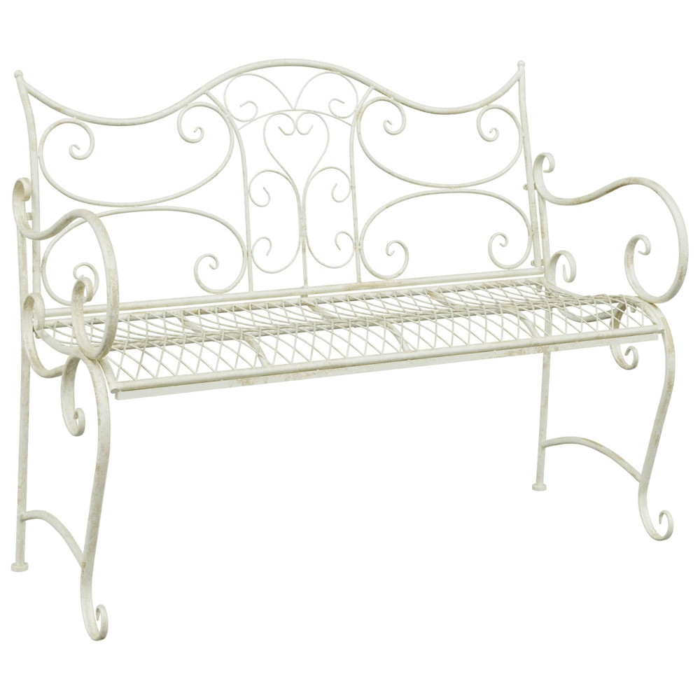 Produktbild för Trädgårdsbänk 2-Antal sittplatser 114 x 56,5 x 90 cm Stål
