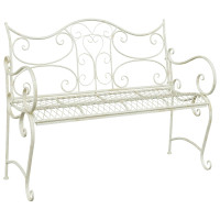 Produktbild för Trädgårdsbänk 2-Antal sittplatser 114 x 56,5 x 90 cm Stål