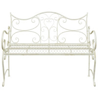 Produktbild för Trädgårdsbänk 2-Antal sittplatser 114 x 56,5 x 90 cm Stål