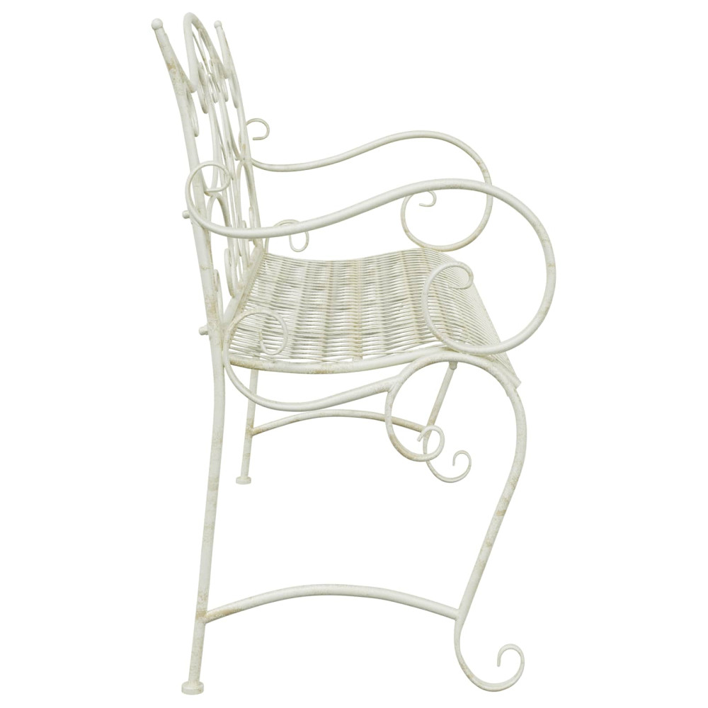 Produktbild för Trädgårdsbänk 2-Antal sittplatser 114 x 56,5 x 90 cm Stål