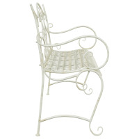 Produktbild för Trädgårdsbänk 2-Antal sittplatser 114 x 56,5 x 90 cm Stål