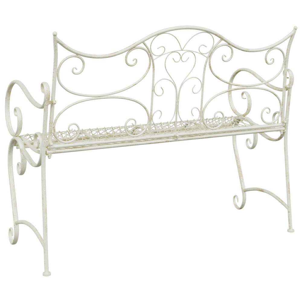 Produktbild för Trädgårdsbänk 2-Antal sittplatser 114 x 56,5 x 90 cm Stål