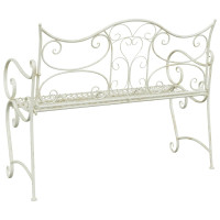 Produktbild för Trädgårdsbänk 2-Antal sittplatser 114 x 56,5 x 90 cm Stål