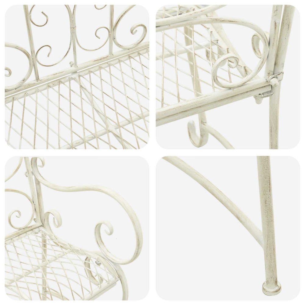 Produktbild för Trädgårdsbänk 2-Antal sittplatser 114 x 56,5 x 90 cm Stål