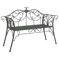 Produktbild för Trädgårdsbänk 2-Antal sittplatser 130 x 47 x 90 cm Stål