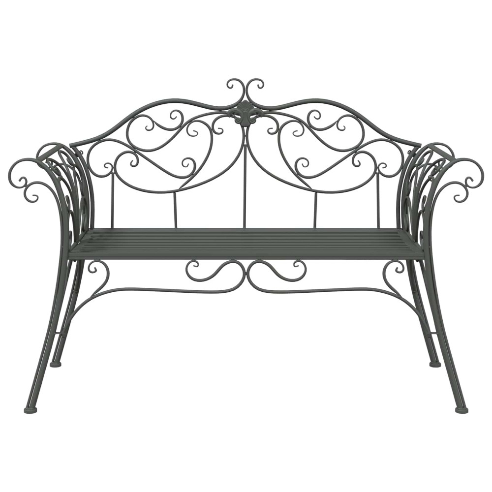 Produktbild för Trädgårdsbänk 2-Antal sittplatser 130 x 47 x 90 cm Stål