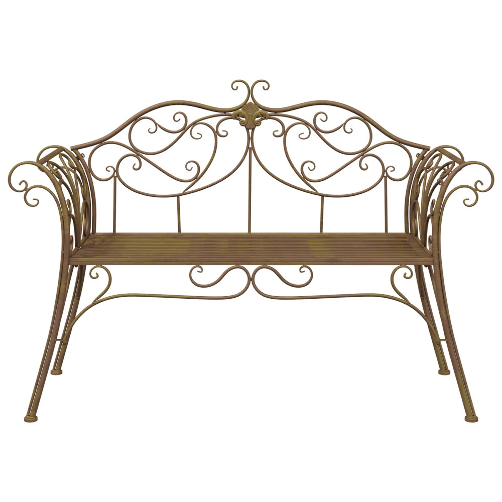 Produktbild för Trädgårdsbänk 2-Antal sittplatser 130 x 47 x 90 cm Stål