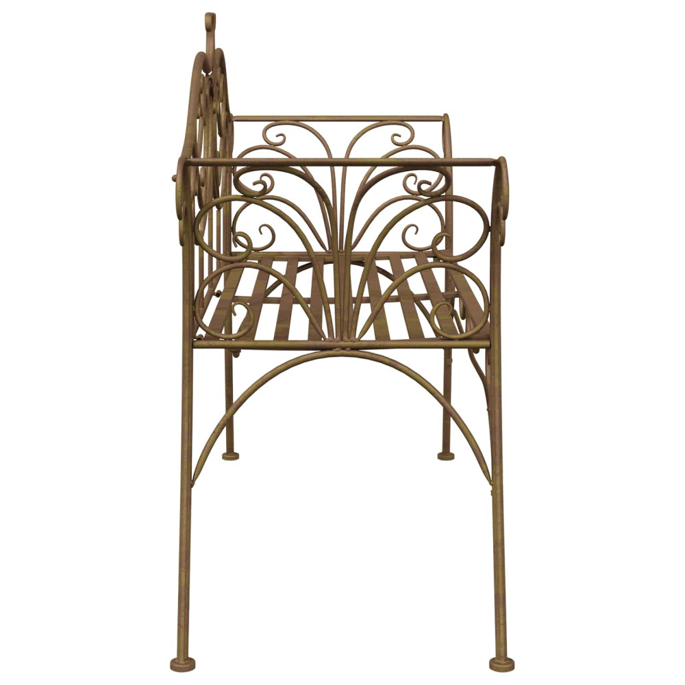 Produktbild för Trädgårdsbänk 2-Antal sittplatser 130 x 47 x 90 cm Stål
