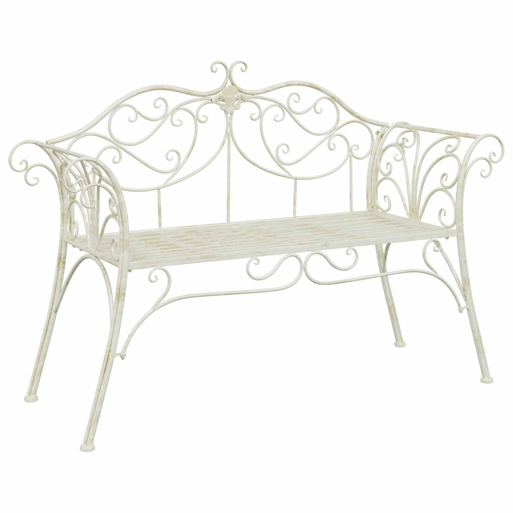 Produktbild för Trädgårdsbänk 2-Antal sittplatser 130 x 47 x 90 cm Stål